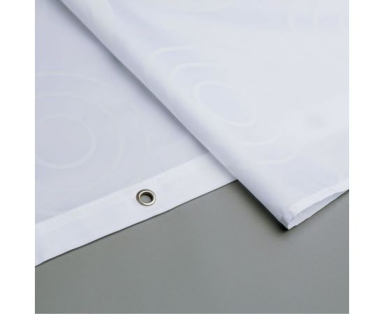 Штора для ванной комнаты IDDIS 200*200 см, полиэстер, Chequers, white 432P20RI11 – изображение 4