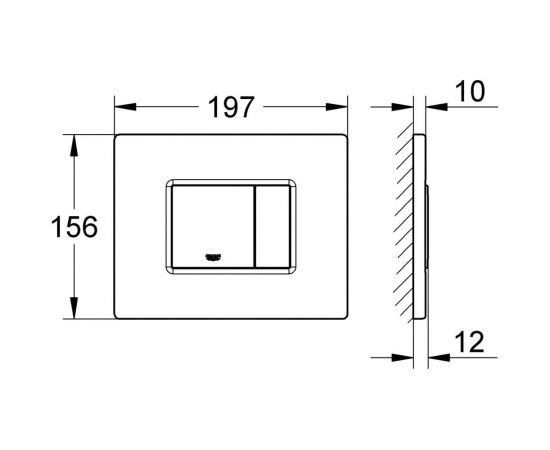 Накладная панель GROHE Skate Cosmopolitan 38732000 – изображение 4