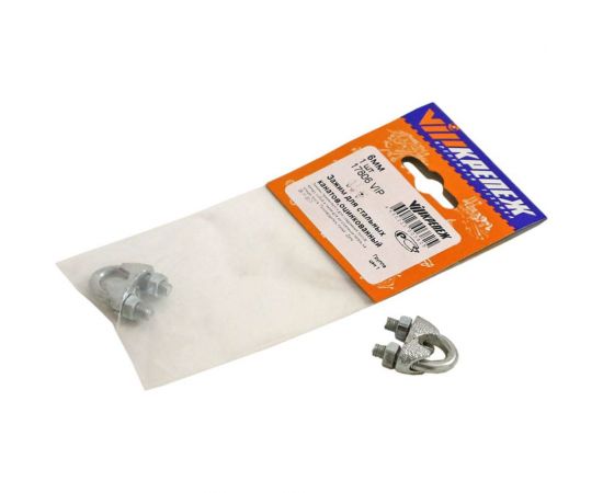 Зажим для стальных канатов vipкрепеж оцинкованный, 6 мм, 1 шт. 17806 VIP – изображение 5