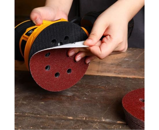 Набор шлифовальных кругов SD150 125 мм, 150 шт DEKO 065-0671 – изображение 5