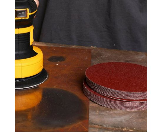 Набор шлифовальных кругов SD72 (72 шт; 125 мм; P40, P60, P80, P120, P180, P240, P320) DEKO 065-0670 – изображение 5