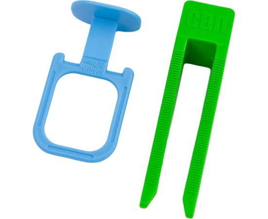 Зажим Квадрат 40 шт + Клин 40 шт, 0.7 мм, пакет 446-4040 DECOR 11608152 – изображение 6