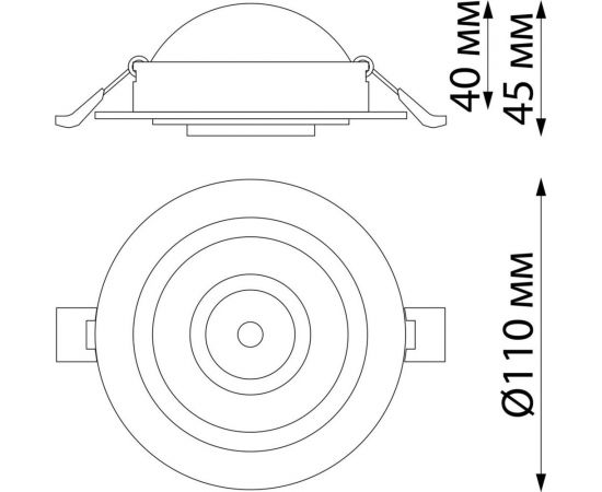 Встраиваемый светодиодный светильник NOVOTECH LED, 9W, GESSO 358816 – изображение 7