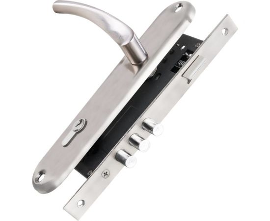 Врезной цилиндровый замок PUNTO KIT P90 4585/3 CRONA SN матовый никель 41709 