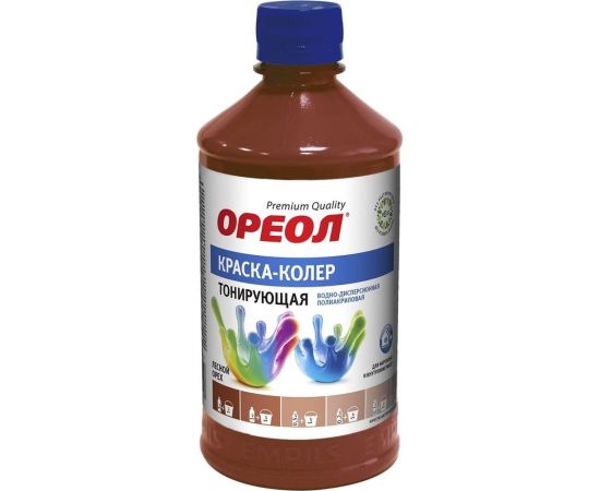 Тонирующая краска - колер ОРЕОЛ лесной орех, 0.725 кг 5703 