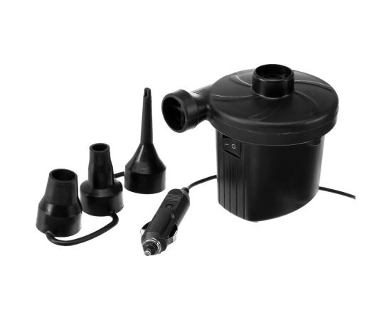 Электрический насос СИМАЛЕНД 12 В, 75 Вт, от прикуривателя, 3 насадки 2890120 