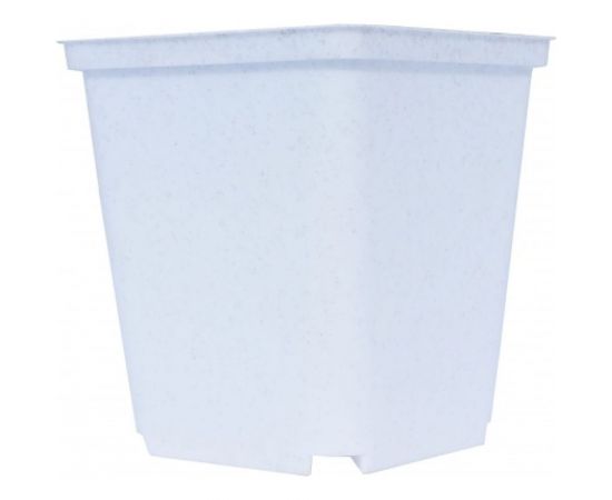 Горшок для рассады Ангора 1 л, 11x11x12 см, квадратный, белый А5504бл 