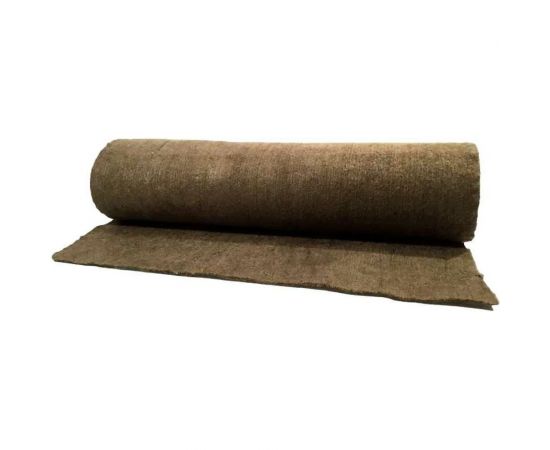 Базальтовый мат BASFIBER 10000x1200x10 мм, 12 м2, огнеупорный, 700 C БИМ 10 -рулон 