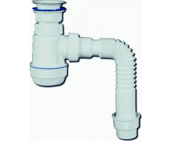 Сифон VIRPLAST МИНИ Элит пласт.выпуск, гофра 40/50 100330 