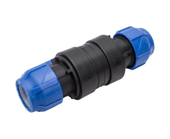 Шаровой кран VALFEX ПНД компрессионный цанга - цанга разборный 32x32121001233232 – изображение 2