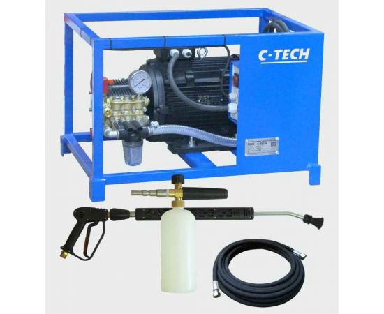 Автомойка для грузового транспорта C-TECH (250 бар, до 900 л/ч, 7.5 кВт) профессиональная, стационарная TR2515ES1E4BP2FMT+ TR2515ES1E4BP2FMT-15-SF60 – изображение 2