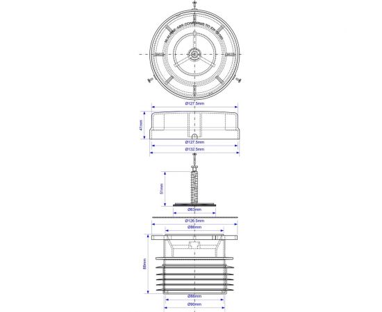 Канализационный воздушный клапан McAlpine ф110, прямой MRAA1S – изображение 3