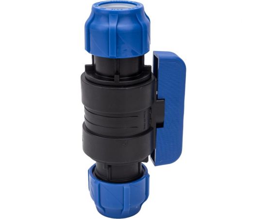 Шаровой кран VALFEX ПНД компрессионный цанга - цанга разборный 32x32121001233232 – изображение 4