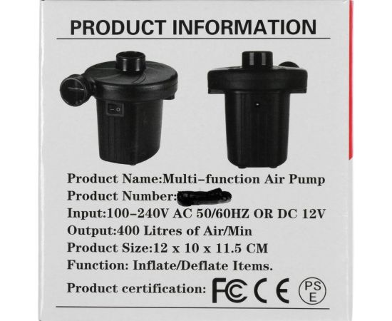 Электрический насос СИМАЛЕНД 12 В, 75 Вт, от прикуривателя, 3 насадки 2890120 – изображение 5