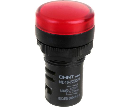 Индикатор CHINT ND16-22DS/4 красн. AC 230В (R) 593012 