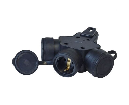 Переносная разборная розетка SVET РА 16-003 УХЛ3 IP 44, каучук, SV0302-0003 