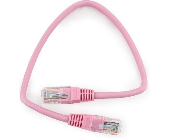 Многожильный патч-корд Cablexpert UTP кат.5e, 0.25м, литой, розовый PP12-0.25M/RO 