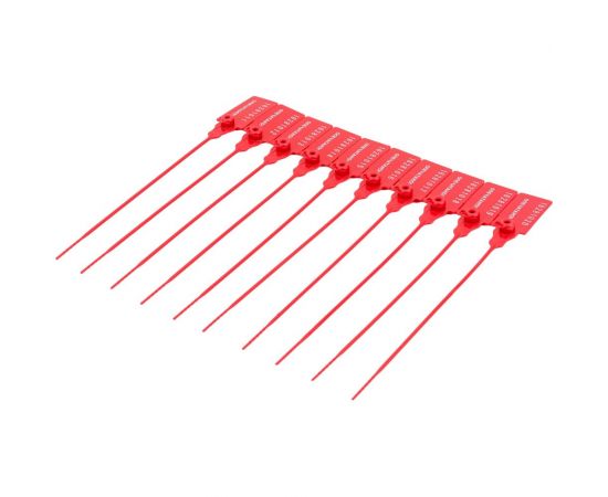 Пластиковая номерная пломба Пломба.Ру D 2,3 мм, L 140 мм, Цвет Красный 50 шт. КПП-3-1601СТ – изображение 2