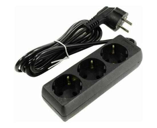 Удлинитель ExeGate ECE-3-1.8B 3 евророзетки с заземлением, 1.8м, черный 285801 – изображение 2