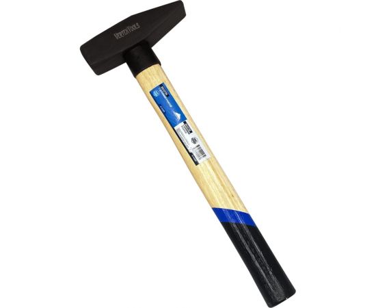 Слесарный молоток vertextools 2000 г, квадратный боек, деревянная рукоятка 10-15-2000 – изображение 2