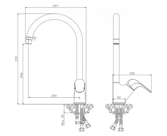 Смеситель для кухни Olives CASTILLA 07431CS – изображение 2
