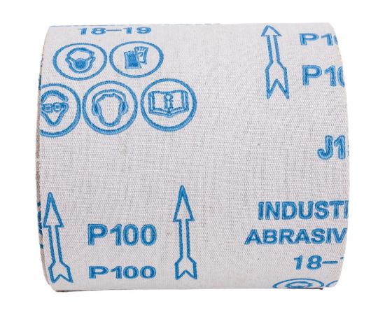 Шлифшкурка Бобина № 12Н 0.1x5 м, P100, 14А, на тканевой основе, водостойкая CNIC 54024 – изображение 2