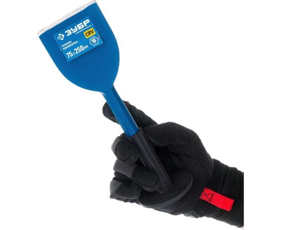 ЗУБР Профессионал Зубило-конопатка с протектором 75x250 мм 2123-75 – изображение 3