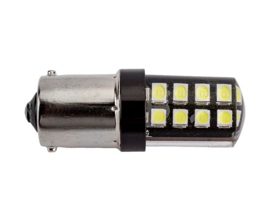 Автолампа SKYWAY диод, S25 (P21W), 12-24 В, 16 SMD диодов, BA15s, 1-конт., белая S08202072 – изображение 4