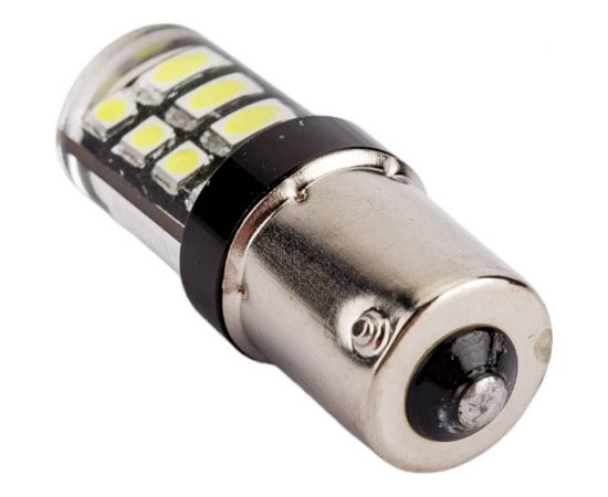 Автолампа SKYWAY диод, S25 (P21W), 12-24 В, 16 SMD диодов, BA15s, 1-конт., белая S08202072 – изображение 5