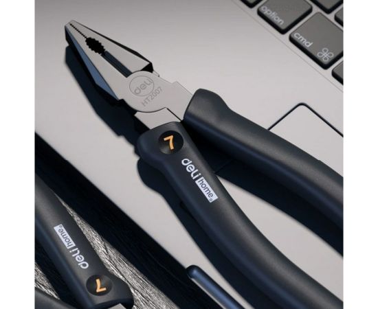 Комбинированные плоскогубцы DELI Home Series Black HT2007 6" 104611 – изображение 6