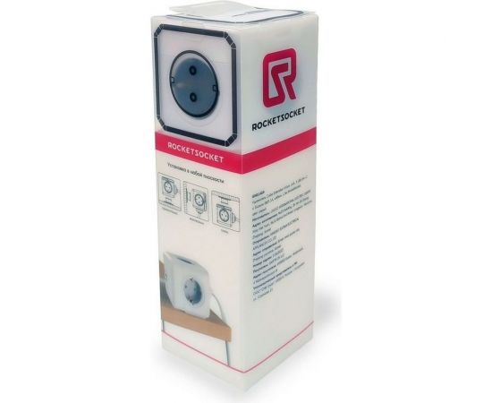 Удлинитель ROCKETSOCKET Cube Extended 4 Euro 16A, 3 USB 2A+C с блоком 5В/3.0А, кабель 1,5 м цвет серый GNS1405 – изображение 9
