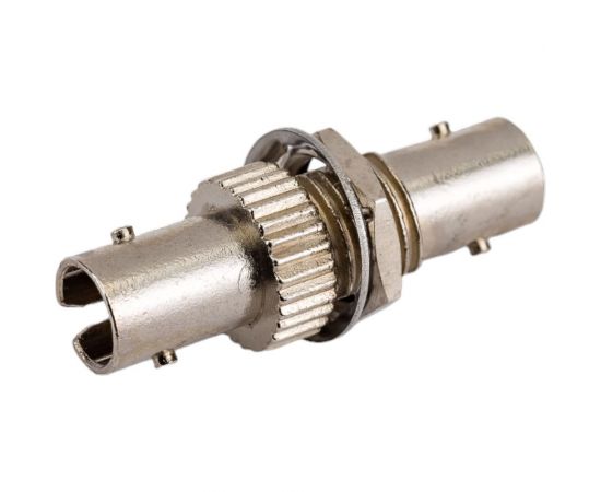 Оптический проходной адаптер ST-ST Hyperline, FA-S00Z-ST/ST-N/BK-SL SM/MM, simplex, корпус 243942 