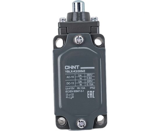 Путевой выключатель CHINT YBLX-K3/20S/Z с толкателем 439025 