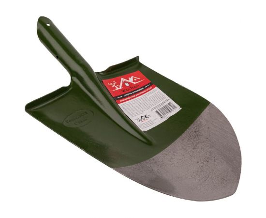 Штыковая лопата из рельсовой стали WillTech ЛШУ зеленая 900 (S503) 010414 