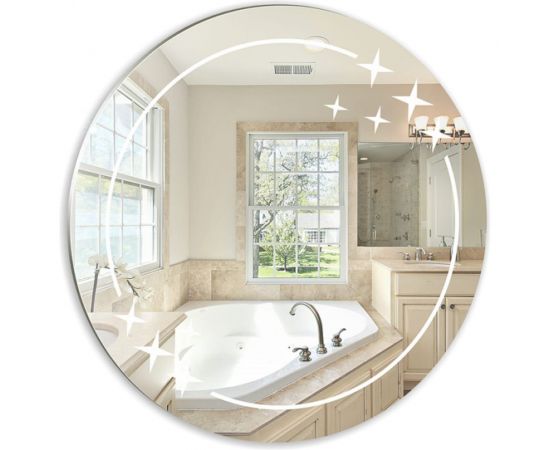 Зеркало Mixline Звезда круглое, 580 мм 525446 