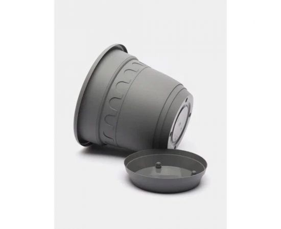 Горшок Колывань с поддоном Martika 6.7 л, диам. 26 см, серый С95СЕР – изображение 2