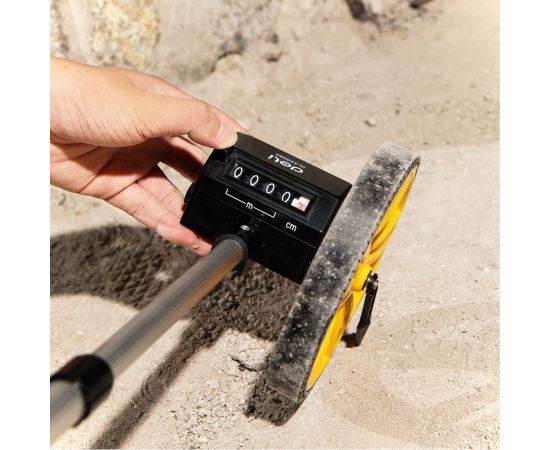 Измерительное колесо с механическим счетчиком DELI DL330060 150 мм, точность +/- 0.5, деление 0.1 мм, двухступенчатая рукоятка 104526 – изображение 3