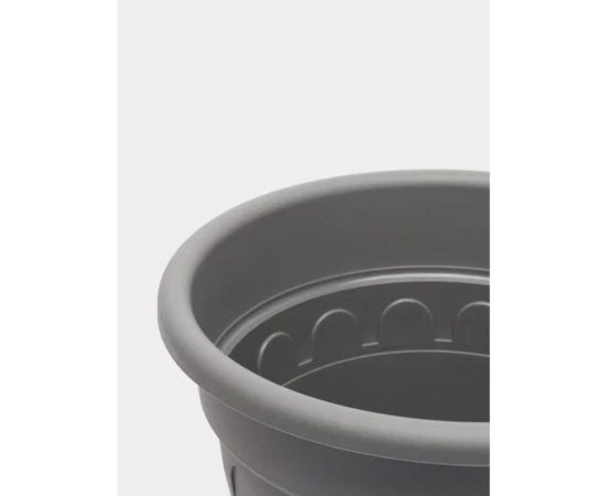 Горшок Колывань с поддоном Martika 6.7 л, диам. 26 см, серый С95СЕР – изображение 3