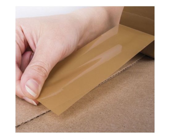 Клейкая лента BRAUBERG 48 мм х 100 м, упаковочная, коричневая, 45 мкм, 221688 – изображение 3