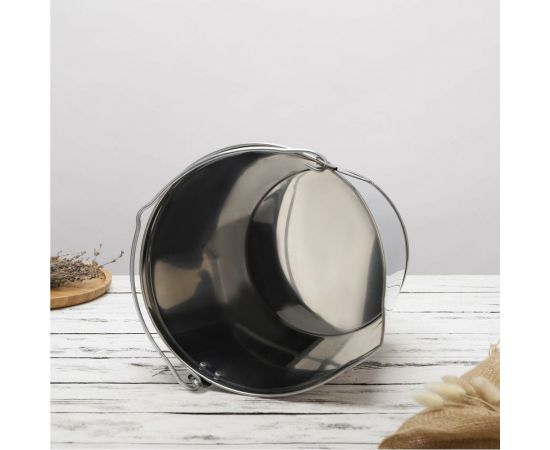 Подойник СИМАЛЕНД 12 л, нержавеющая сталь 1105539 – изображение 3