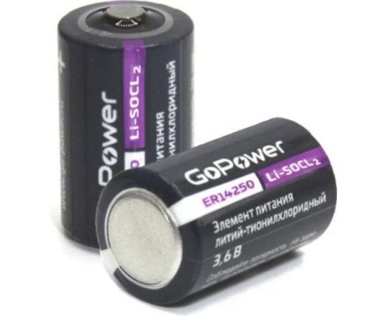 Батарейка GoPower 14250 1/2AA PC1 Li-SOCl2 3.6V (1/10/500) 00-00015329 – изображение 3