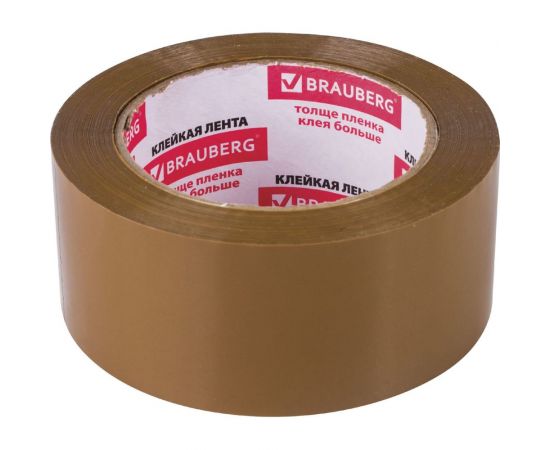 Клейкая лента BRAUBERG 48 мм х 100 м, упаковочная, коричневая, 45 мкм, 221688 – изображение 8