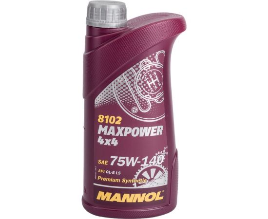 Синтетическое трансмиссионное масло MANNOL MAXPOWER 4x4 75W140 1 л 1236 