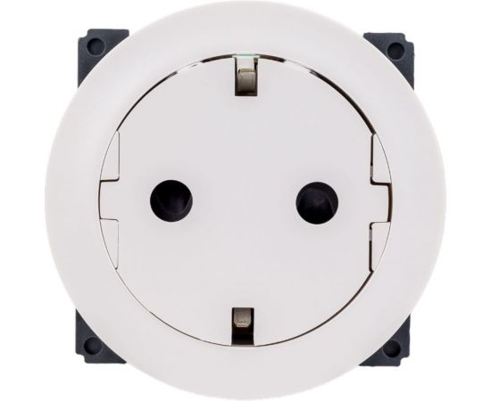 Розетка Legrand Celiane Белый с плоской лицевой панелью с/з, безвинт зажим, накладка+механизм 067166 