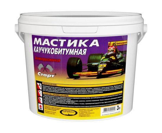 Каучукобитумная мастика СТАРТ 3 л пэ 4607952901315 
