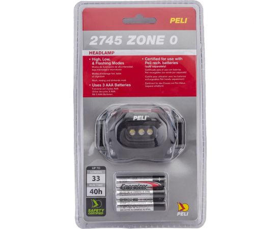 Взрывозащищенный фонарь PELI 2745Z0 черный, Pelican 027450-0104-110E 