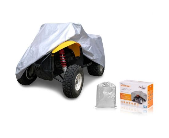 Защитный чехол-тент на квадроцикл Airline размер М, 208х122х80 см, цвет серый, универсальный AC-QC-07 
