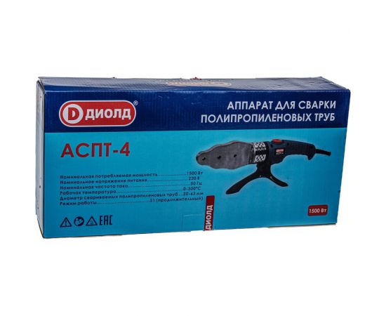 Аппарат для сварки полипропиленовых труб ДИОЛД АСПТ-4 10150040 – изображение 12