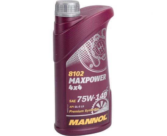 Синтетическое трансмиссионное масло MANNOL MAXPOWER 4x4 75W140 1 л 1236 – изображение 2