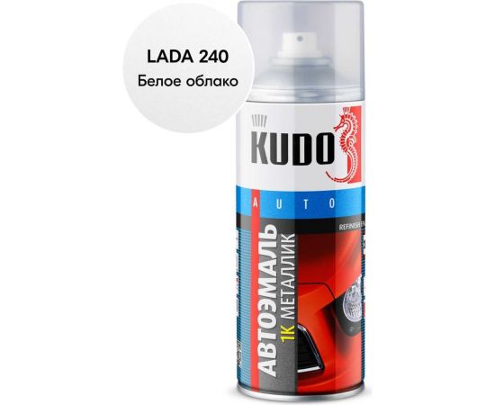 Автомобильная ремонтная эмаль KUDO UNI "Белое облако 240" 520 мл 43240 11605077 – изображение 2